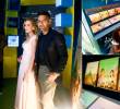 Lorelei Tarón y Falcao, en el lanzamiento del cuento para niños inspirado en la vida del delantero colombiano. FOTOS Colprensa
