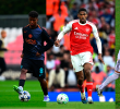 Dilan Zárate (izquierda), jugador cartagenero del Inter de Milán. Gorka Abascal (derecha) es una de las joyas del fútbol español, mientras que Cristhian Mosquera (centro) es una realidad en el Arsenal de Inglaterra. FOTO: <b>GETTY</b>