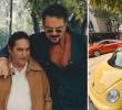 Ricardo Arjona, Pocho y el volskwagen amarillo que el taxista recibió como regalo. FOTOS @ricardoarjona