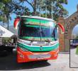 Imagen de referencia de una tarjeta cívica y un bus de la ruta Amagá–Medellín. FOTO: Cortesía