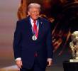 Donald Trump durante el sorteo del la Copa Mundial de Fútbol 2026 habló con medios colombianos. FOTO: GETTY