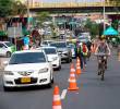 La ciclovía en la vía del Alto de Las Palmas es una de las más recientes que se tienen en la ciudad y una de las que mayor afluencia de gente tiene. Foto: El Colombiano