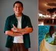 A la izquierda Jaime Rodríguez; a la derecha arriba, una imagen de lo que será Boro en Medellín y abajo un postre muy autóctono que sirve en Celele. FOTOS Manuel Saldarriaga y cortesía