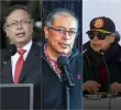 Gustavo Petro en su posesión presidencial y en el fin de su mandato en Colombia. FOTOS (primera imagen/ 7 de agosto de 2022), (Juan Diego Cano/21 de mayo de 2024), tercera imagen 14 de abril de 2026 (cuarta imagen/21 de junio de 2026) AFP - Presidencia de Colombia- Colprensa