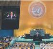 En representación de Abelardo de la Espriella, el vicepresidente José Manuel Restrepo habló en la asamblea general de la ONU. FOTO @CancilleriaCol