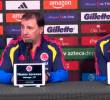 Néstor Lorenzo y Jhon Lucumí en rueda de prensa. FOTO: <b>Captura de vídeo</b>