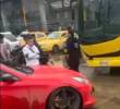 El siniestro vial provocó colapso en la movilidad en el centro de Bogotá. Foto: Captura de video