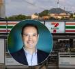 Mauricio Leyva será a partir del 1 de agosto el director ejecutivo de 7-Eleven. Fotos: AFP y Linkedin