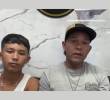 A los lados, los hermanos Winder y Deivi; en el centro su padre, Deivid. Foto: Captura de video