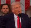 Donald Trump durante su discurso del Estado de la Unión de este martes. FOTO: Captura de video