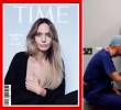 Izquierda: la portada de la revista Time France. Derecha: un médico en los escaneos previos a una mastectomia. Foto: Cortesía Time France y Getty.