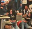 Las autoridades trabajan para identificar y posteriormente judicializar a la mujer armada señalada de comenzar la trifulca en el Movistar Arena. FOTO: Captura video redes sociales