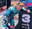 David Alonso consiguió su octavo podio en dos temporadas en la Moto 2. FOTO: <b>X Aspar Team</b>