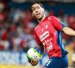 El volante Agustín Martegani es uno de los jugadores del Poderoso que mejor nivel ha mostrado en la temporada. FOTO MANUEL SALDARRIAGA