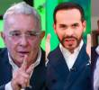 Álvaro Uribe, Abelardo de la Espriella y Carlos Suárez, su estratega de campaña. Foto: EL COLOMBIANO/Cortesía.