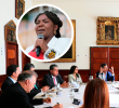Ante el difícil clima político, Márquez manifestó que se llegó la hora de “escucharnos, valorarnos y respetarnos en humanidad”. FOTO: COLPRENSA/PRESIDENCIA