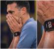 Las lágrimas y el silencio de Lionel Scaloni tras la agónica clasificación argentina ante Egipto no solo inundaron las redes sociales; también encendieron las alertas de Garmin. FOTO: Tomada de redes sociales @garminargentina.