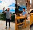 Las imágenes de Lionel Messi en el Centro Comercial El Tesoro que se difundieron por redes sociales. Fotos: capturas de pantalla