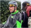 Rigoberto Urán decidió irse en bicicleta, el medio de transporte que marcó su vida, y desplazarse en dos ruedas para buscar a su hija Carlota al colegio. FOTO: Captura de video de redes sociales de @rigobertouran