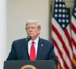 El presidente de Estados Unidos, Donald Trump, en una comparecencia en la Casa Blanca. Foto: Eurpa Press - Consejo de Seguridad Nacional de EE. UU.