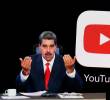 Nicolás Maduro y el logo de YouTube. Foto: Getty - YouTube