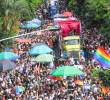 Medellín se vistió de colores, música y mensajes de inclusión durante la marcha del orgullo LGBTIQ+, también conocida como Pride Medellín, que se llevó a cabo con una masiva participación ciudadana. Foto; Esneyder Gutiérrez