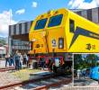 Máquina perfiladora adquirida para el sistema Metro. Y nueva estación de Encicla. Fotos: Manuel Saldarriaga Quintero y Cortesía