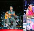 Ricardo Arjona se presentó en Medellín el pasado 24 de julio. Al lado Milena con él en escenario y desde la tribuna Sur donde Arjona vio su letrero con luces. FOTOS Cortesía Páramo Presenta y capturas de pantalla.
