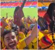 El supuesto hechicero de la Selección de Ghana, lejos de lamentar la derrota 1-0 que dejó a su equipo fuera del Mundial 2026, terminó cargado en hombros y festejando la clasificación junto a la fanaticada colombiana. FOTO: Captura de video de redes sociales