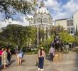 Aspecto de la Plaza Botero, ubicada en el Centro de Medellín. FOTO: Esneyder Gutiérrez