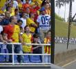 Hinchas del Deportivo Pereira se tomaron la ciudad exigiendo la salida de sus directivos. Fotos: Colprensa y @Frandeportes_