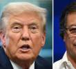 Donald Trump y Gustavo Petro. FOTO: AFP
