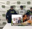 Atrás, alias Bola, capturado por la Policía. Adelante, el mensaje que puso en sus redes el día que su madre y su hermano fueron detenidos. FOTO: Cortesía.