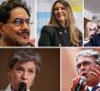 De izquierda a derecha: Iván Cepeda; Paloma Valencia; Abelardo de la Espriella; Claudia López y Sergio Fajardo. FOTO: Colprensa