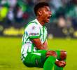 William Tesillo, defensa, con temple de goleador, abrió la senda del triunfó verdolaga. Foto: Manuel Saldarriaga Quintero.