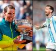 Rafa Nadal y Lionel Messi intercambiaron elogios. FOTO: <b>Instagram RafaelNadal y lionelmessi</b>