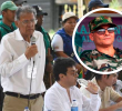 González Posso (izquierda) insistió en que las disidencias del EMC en Cauca “no están en la mesa, ni hay cese al fuego con ellos”. FOTO: PRESIDENCIA/CORTESÍA