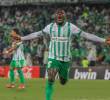El delantero Kevin Viveros celebra uno de los dos tantos que aportó a Atlético Nacional en la victoria 3-1 ante Internacional. FOTO CORTESÍA ATLETICO NACIONAL