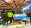 Algunos de los elementos incautados por la Policía y su Dirección de Carabineros. FOTO: Cortesía