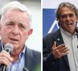 A la izquierda, el expresidente Álvaro Uribe; derecha, el exgobernador Sergio Fajardo. Foto: Colprensa