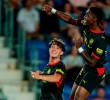 Yáser Asprilla festejando su quinto gol de la temporada. FOTO: <b>X GironaFC</b>