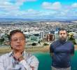 De fondo, Manta, Ecuador. En frente, el presidente Gustavo Petro y José Adolfo Macías Villamar, alias Fito. Fotos: Colprensa-AFP