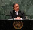 El discurso del presidente Gustavo Petro en la ONU fue de casi 20 minutos y en él abordó diferentes temas como la migración, la crisis climática y la guerra contra las drogas. FOTO: Cortesía Presidencia