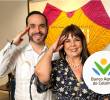 Abelardo de la Espriella junto a Ana María Rincón, nueva directora del Banco Agrario. Foto: redes sociales @Melquisedec70 y Banco Agrario
