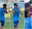 El termómetro en Santa Marta marcaba el ritmo habitual antes de un partido oficial, pero para Valentín Escalante el ambiente cambió antes de tocar la primera pelota. FOTO: Captura de video de redes sociales de @valenescalante_41