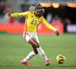 Ivonne Chacón ha vestido las camisetas de Santa Fe, Millonarios, Valencia y Levante UD. También ha sido llamada a lucir la de la Selección Colombia. Foto: Getty