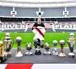 River Plate compartió esta imagen de la despedida de Franco Armani, junto a todos los trofeos que conquistó con el club. Ahora se incorporará a Atlético Nacional. FOTO @RiverPlate