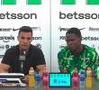 Lucas González y Neider Parra en rueda de prensa. FOTO: <b>Captura de vídeo</b>