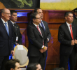El presidente Gustavo Petro asistió a la posesión del mandatario ecuatoriano.