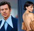 Harry Styles y Zoë Kravitz fueron vistos recientemente juntos en Londres, donde el anillo de la actriz desató rumores de compromiso. FOTO: AFP.
